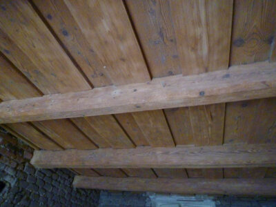 Dübeltramdecke sandgestrahlt